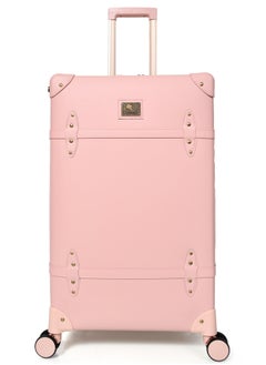 MORANO Morano Classic Leather Luggage 4 Pcs Set Pink 28''-24''-20'''-14'''Inches  - Image 5