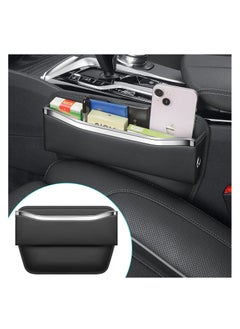 Premium Leather Car Seat Gap Filler - Black - Extra Storage Organizer for Cars, SUVs, Trucks - Universal Fit - 1 Pack - pzsku/Z085BCB1E6F74060B8B71Z/45/_/1706781411/549ed16d-b1be-491e-83f7-6e1c0ef24007