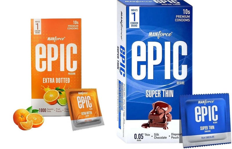 Manforce واقيات ذكريّة – عبوة متنوعة بنكهة فاكهة العاطفة وشوكولاتة الحرير، ملمس متنوع – راحة فائقة - Image 1