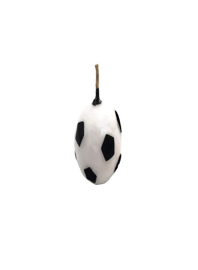 سيمبل بوليمر 12 قطعة من شموع تزيين الكيك على شكل كرة قدم، شموع عيد ميلاد، شموع كرة قدم، زينة كب كيك، لوازم تزيين الكيك، كرة قدم - Image 4