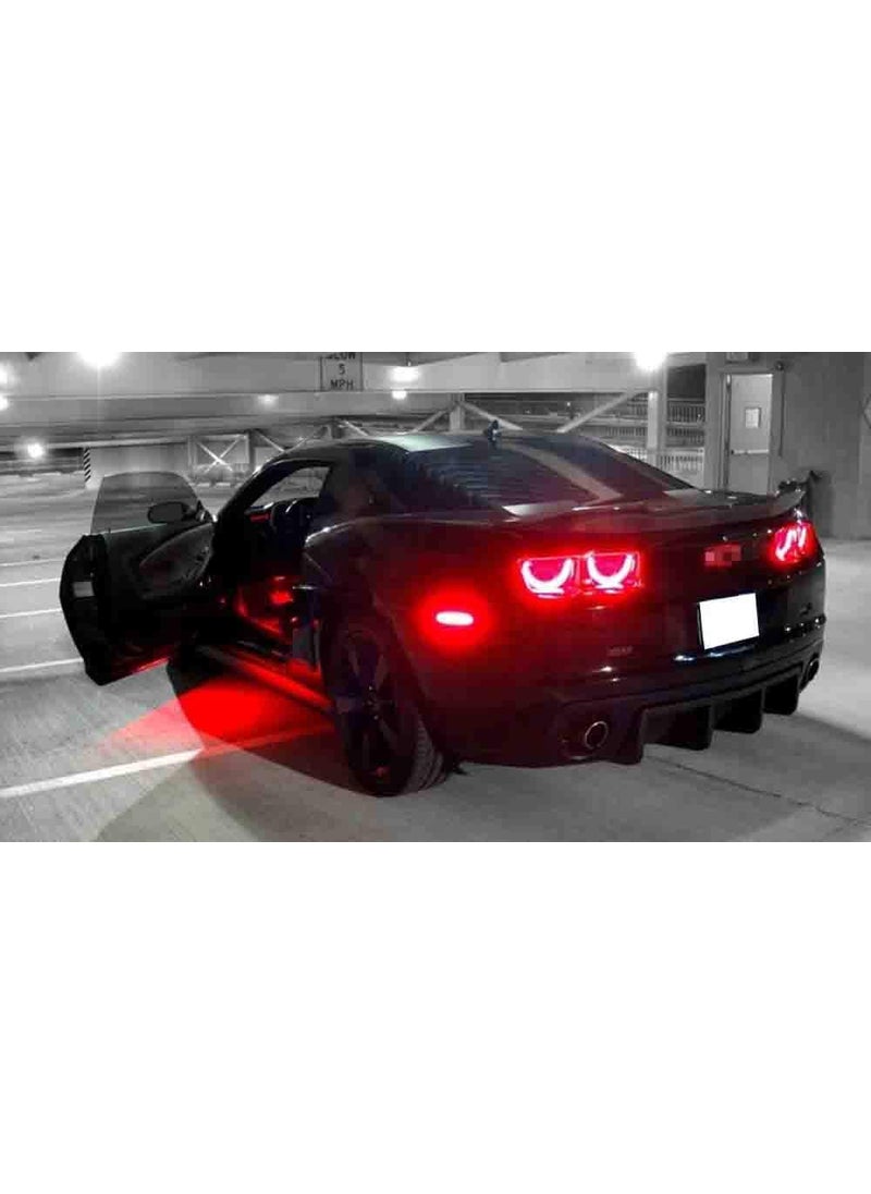 iJDMTOY iJDMTOY Smoked Lens Red Full LED Rear Side Marker Light Kit Compatible With 2010-15 Chevy Camaro, Powered by 27-SMD LED, Replace OEM Back Sidemarker Lamps  - Image 4