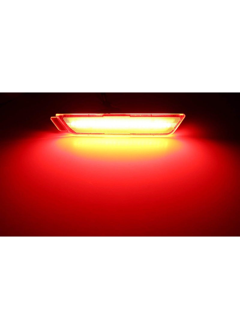 iJDMTOY iJDMTOY Smoked Lens Red Full LED Rear Side Marker Light Kit Compatible With 2010-15 Chevy Camaro, Powered by 27-SMD LED, Replace OEM Back Sidemarker Lamps  - Image 2