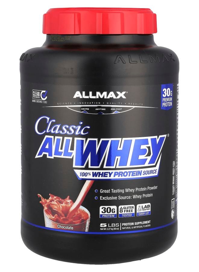 Allmax CLASSIC ALLWHEY® 100% Whey Protein Chocolate 5 lbs (2.27 kg)