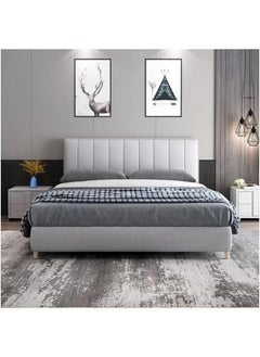 Wooden Twist Wooden Twist Majesty Modernize Velvet Upholstery Bed for Luxury Bedroom (King Size)  - Image 1