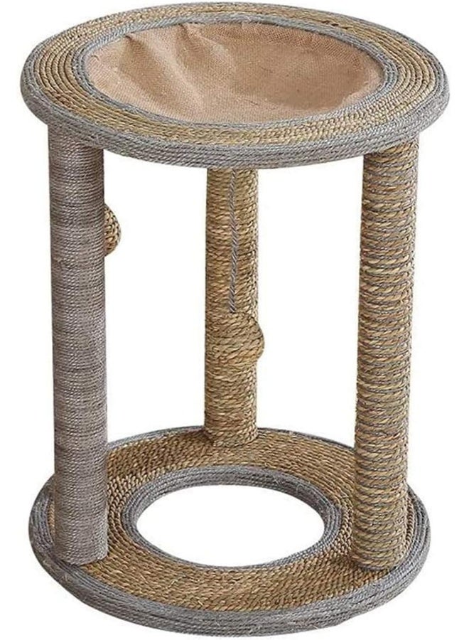 Mumoo Bear Mumoo Bear Cat Tree Cat Scratching Posts, Cat Interactive Toys - Cat Scratch Post Cat Tree Condo With 3 Large Scratching Poles And 3 Dangling Balls  - Image 1