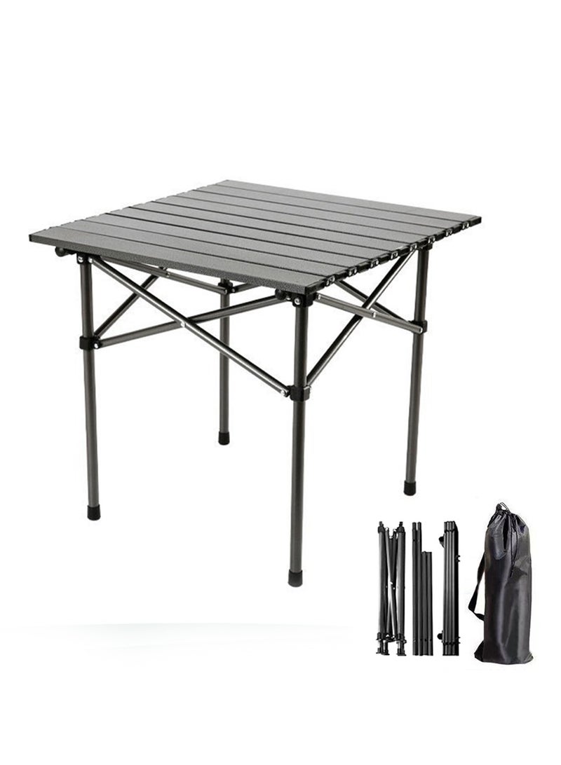 Yolu Folding Camping Table with Carry Bag, Outdoor Portable Lightweight Aluminum Desk for Beach, Picnics, Cooking,Party Dining, Camping, BBQ  - Image 1