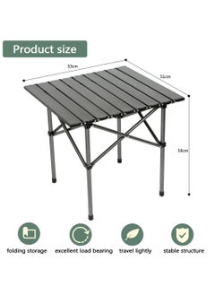 Yolu Folding Camping Table with Carry Bag, Outdoor Portable Lightweight Aluminum Desk for Beach, Picnics, Cooking,Party Dining, Camping, BBQ  - Image 2