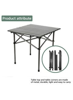 Yolu Folding Camping Table with Carry Bag, Outdoor Portable Lightweight Aluminum Desk for Beach, Picnics, Cooking,Party Dining, Camping, BBQ  - Image 3