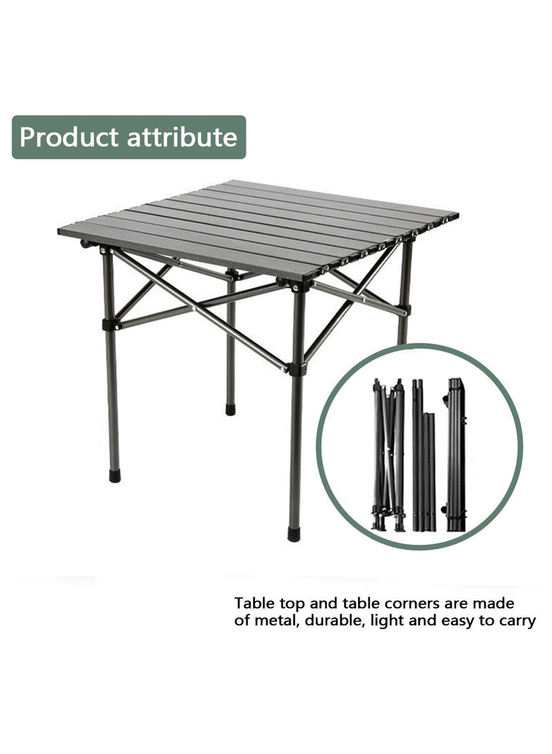 Yolu Folding Camping Table with Carry Bag, Outdoor Portable Lightweight Aluminum Desk for Beach, Picnics, Cooking,Party Dining, Camping, BBQ  - Image 3