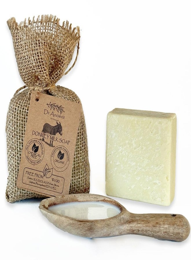 Dr.Ancient Organic Soap Bars Handcrafted the Traditional Way, Natural Chemical-Free, Donkey Milk Soap Bar for Face Wash, Body Wash, Hand Cleansing and Daily Skin Care, Nourishing Gentle Cleanser - Image 1