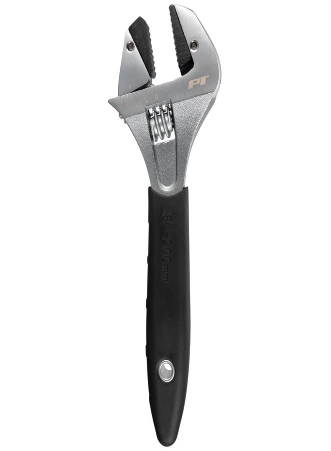 Performance Tool W30625 8 In. Ratcheting Adjustable Wrench - Sliding Jaw, Adjustable, Chrome Vanadium Directional Teeth, Black - Image 3