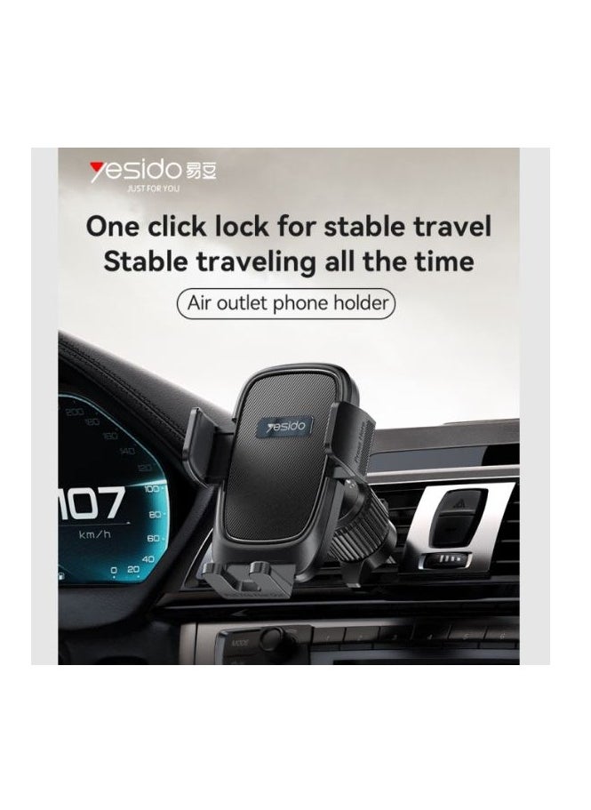 Yesido - Yesido C241 Air Vent Adjustable Car Holder Black - Image 1