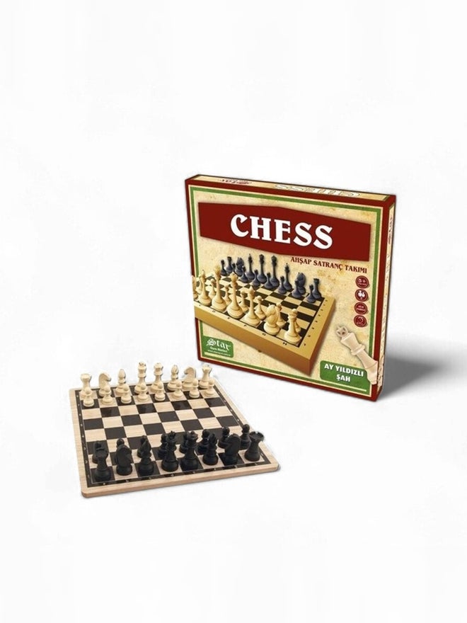 Star Wood Chess Set - Image 2