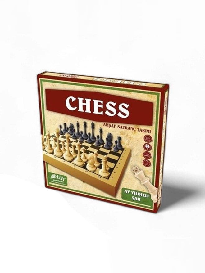 Star Wood Chess Set - Image 1