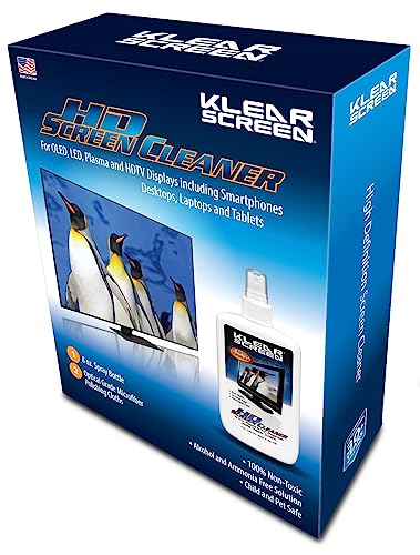 Klear Screen Electronic Cleaner Kit for iPhones and LED TVs - 8 oz. Spray Bottle, Large Microfiber Chamois Cloth, and Large Microfiber Terry Cloth for Crystal-Clear Screens and Brilliant Displays - Image 2