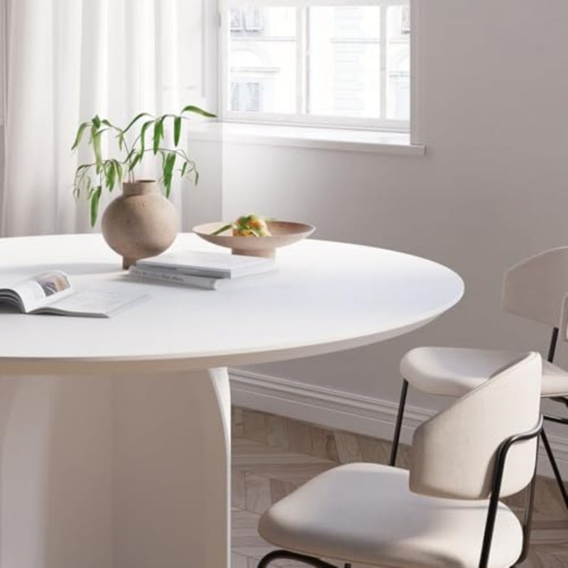 Arthome 43.5x1000cm ورق اتصال أبيض، ورق حائط ذاتي اللصق مقاوم للماء من الفينيل PVC، مقاوم للزيت، ورق فينيل أبيض لسطح غطاء الأثاث، سطح الطاولة، المطبخ، بطانة الرف - Image 3
