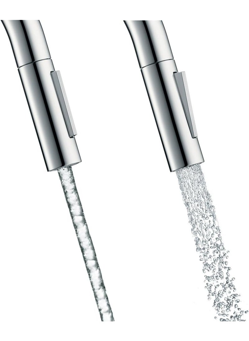 AXOR hansgrohe Citterio M Chrome High Arc Kitchen Faucet Kitchen Faucets with Pull Down Sprayer Faucet for Kitchen Sink Magnetic Docking Spray Head Chrome 34822001  - Image 2