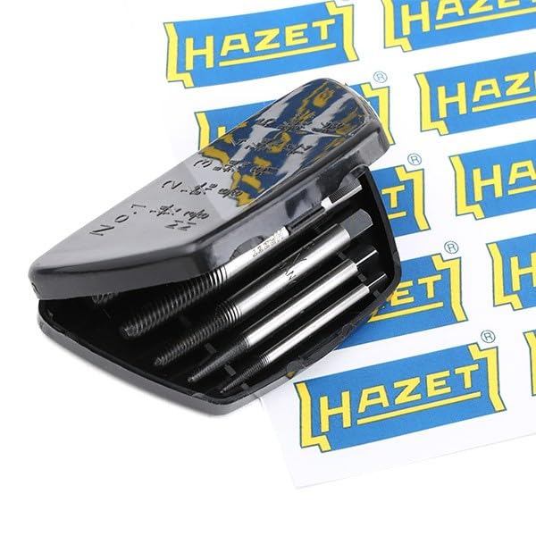 HAZET Screw Extractor Set 840/5 I 5-Piece Set in Practical Plastic Box I Left-Handed Extractor for Loosening and Removing Stuck or Broken Screws - Image 2