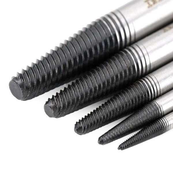 HAZET Screw Extractor Set 840/5 I 5-Piece Set in Practical Plastic Box I Left-Handed Extractor for Loosening and Removing Stuck or Broken Screws - Image 4