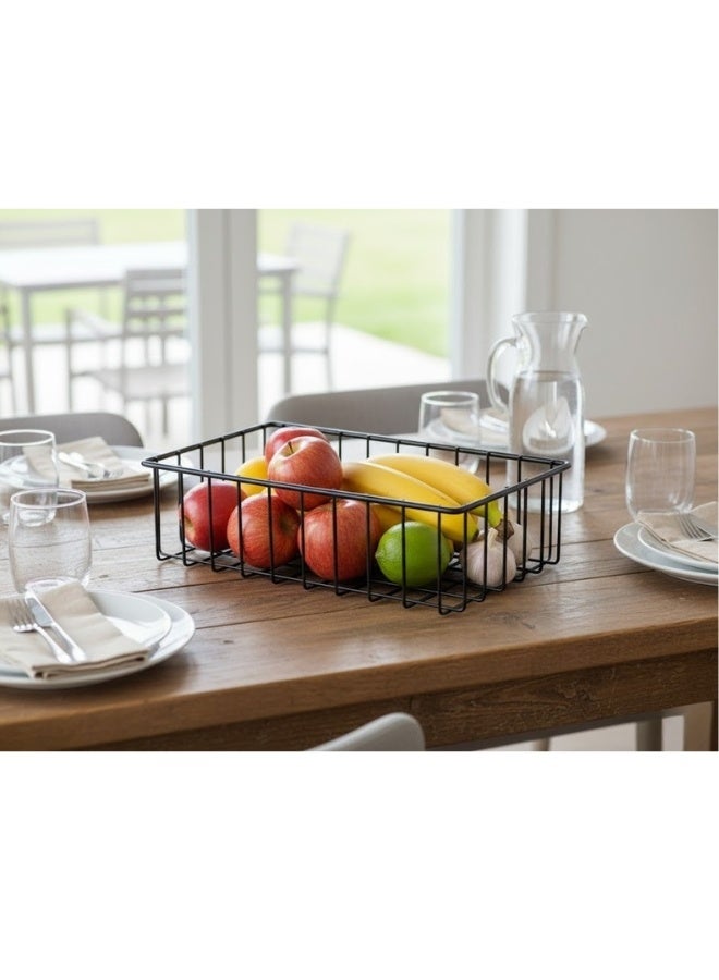 Happy Home Fruit basket, modern design for serving fruits and sweets and storing vegetables - ideal for storage and organization in the kitchen or on the dining table - easy to clean, large capacity for parties and occasions - size 29 x 18 cm - Image 3