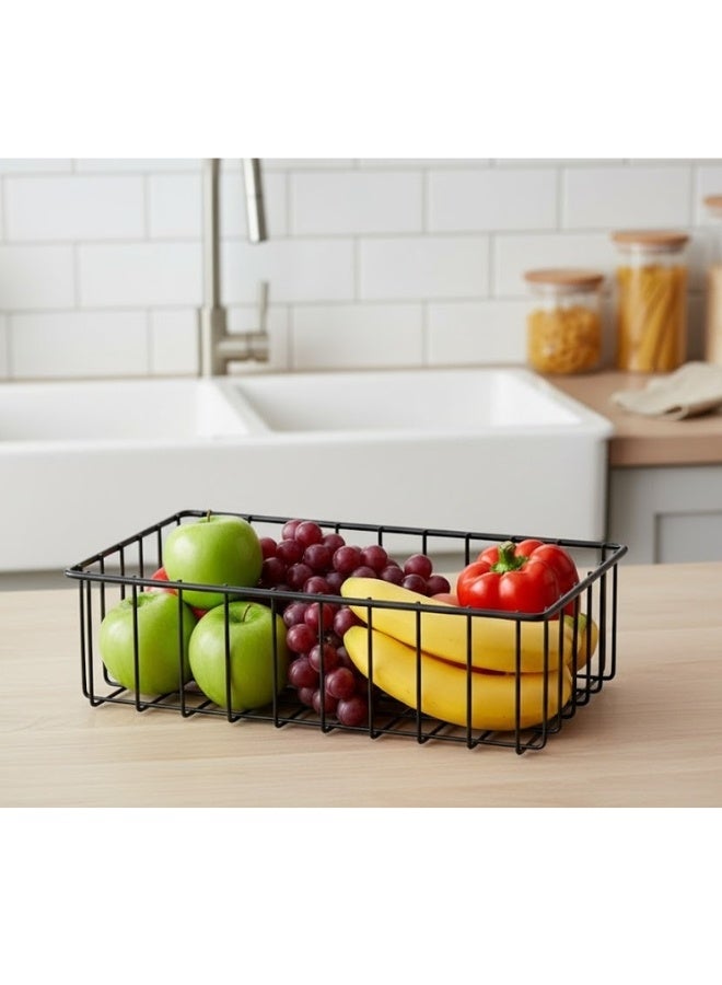 Happy Home Fruit basket, modern design for serving fruits and sweets and storing vegetables - ideal for storage and organization in the kitchen or on the dining table - easy to clean, large capacity for parties and occasions - size 29 x 18 cm - Image 4