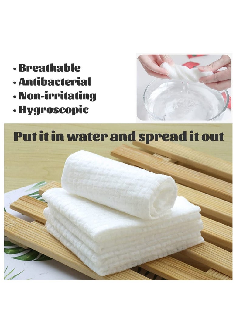 KASTWAVE Mini Compressed Towel 100pcs, Disposable Face Compressed Towels, Compressed Towels for Camping, Soft Hand Wipe, Portable Compressed Cotton Coin Tissue Towel for Travel/Home/Outdoor Activities  - Image 2