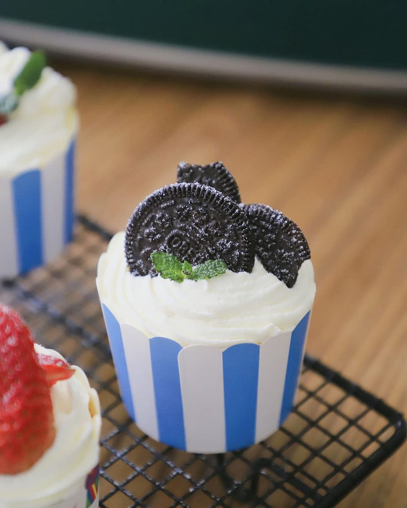 Bertacy Quality Cupcake Baking Cups Disposable Cake Baking Cup Cupcake Muffin Fit Home Party(100pcs) - Image 2