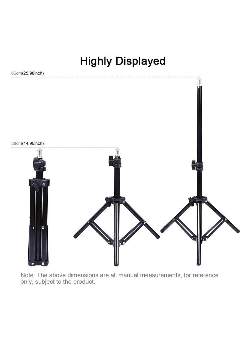 PULUZ 6.2 inch LED Ring Vlogging Photography Video Light Kits Live Broadcast Dual Phone Bracket USB 3 Modes Dimmable with 70cm Tripod Mount for Make-up and YouTube Video vlogging Equipment  - Image 2