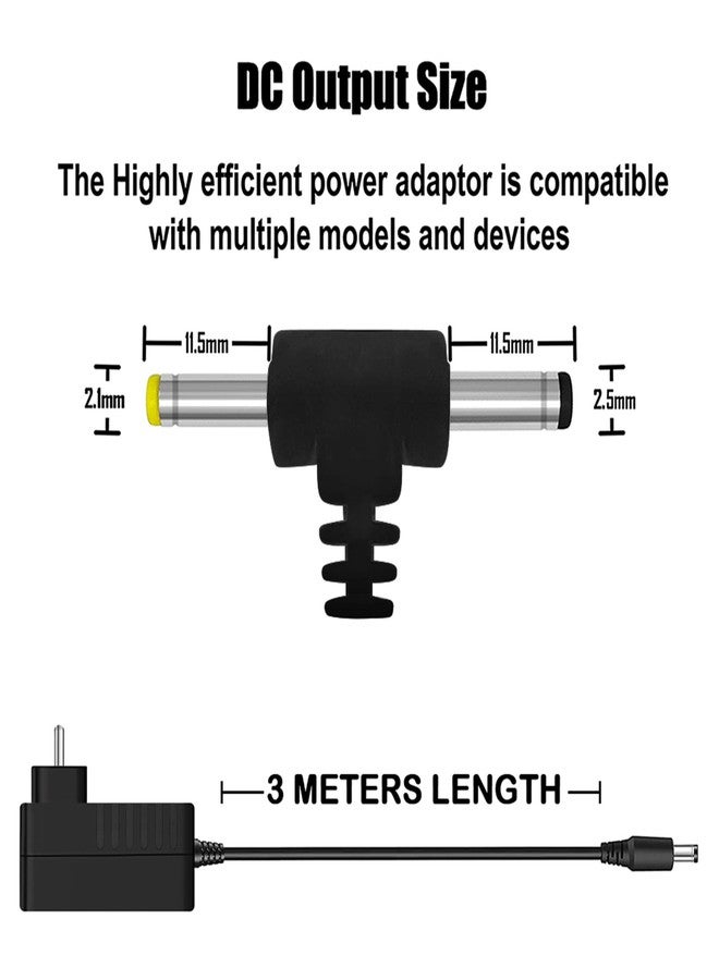 ADDMAX AC Power Adapter for Omron Blood Pressure Monitors (5, 7, 10 Series) - 12V AC/DC, 10-Foot Cord - Image 4