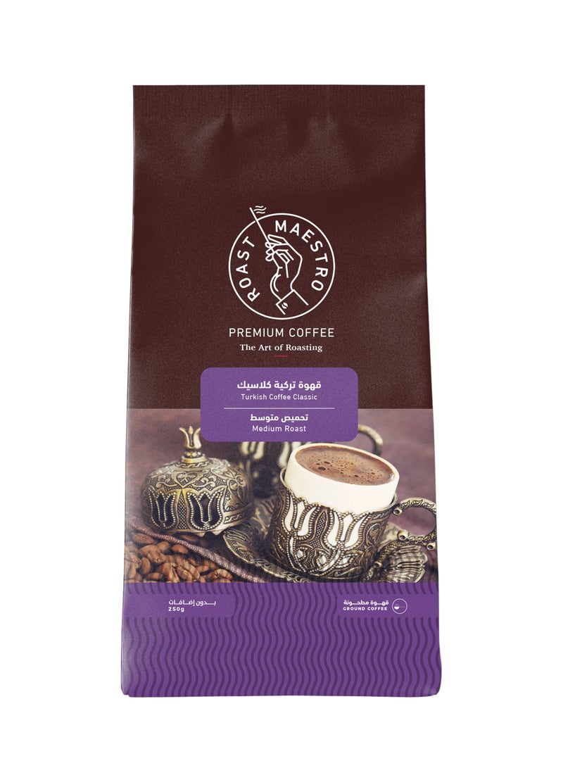 Roast Maestro Turkish Coffee Classic 250 gm, Medium to Dark Roast Coffee Beans - Image 3