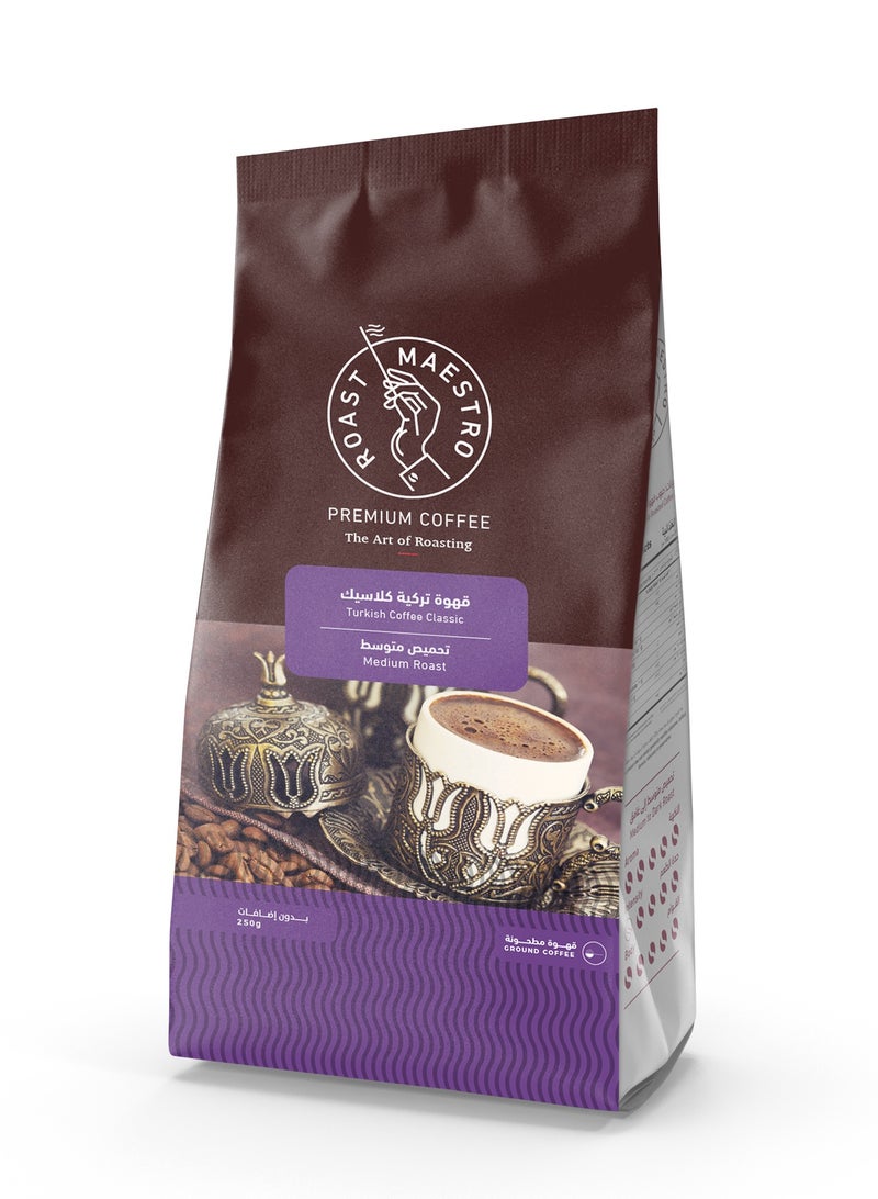 Roast Maestro Turkish Coffee Classic 250 gm, Medium to Dark Roast Coffee Beans - Image 4