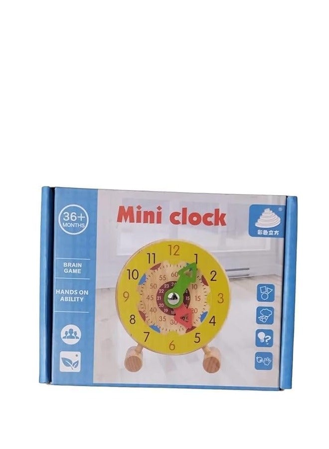 Mini Clock Educational Toy, 36+ Months, Brain Game, Hands-On Ability  - Image 1