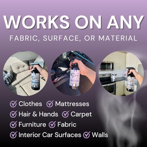 The Stink Solution Smoke Odor Eliminator Spray for Home Car Clothes Hands Hair Wall More Completely Neutralizes All Types of Smoke Odor Best Smoke Smell Remover Bamboo Teak 16oz Sky Blue 16oz - Image 3