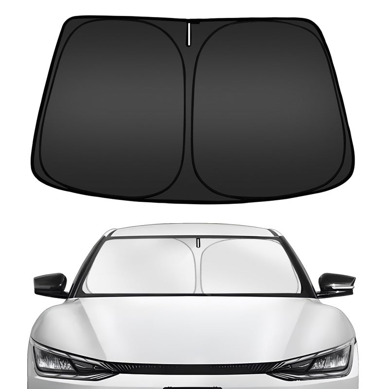ARISMOTOR Windshield Sun Shade for Kia EV6 20222025 2026 Custom Fit Foldable Front Window Sunshade Sun Visor Protector Block UV Rays Keep Your Car Cooler