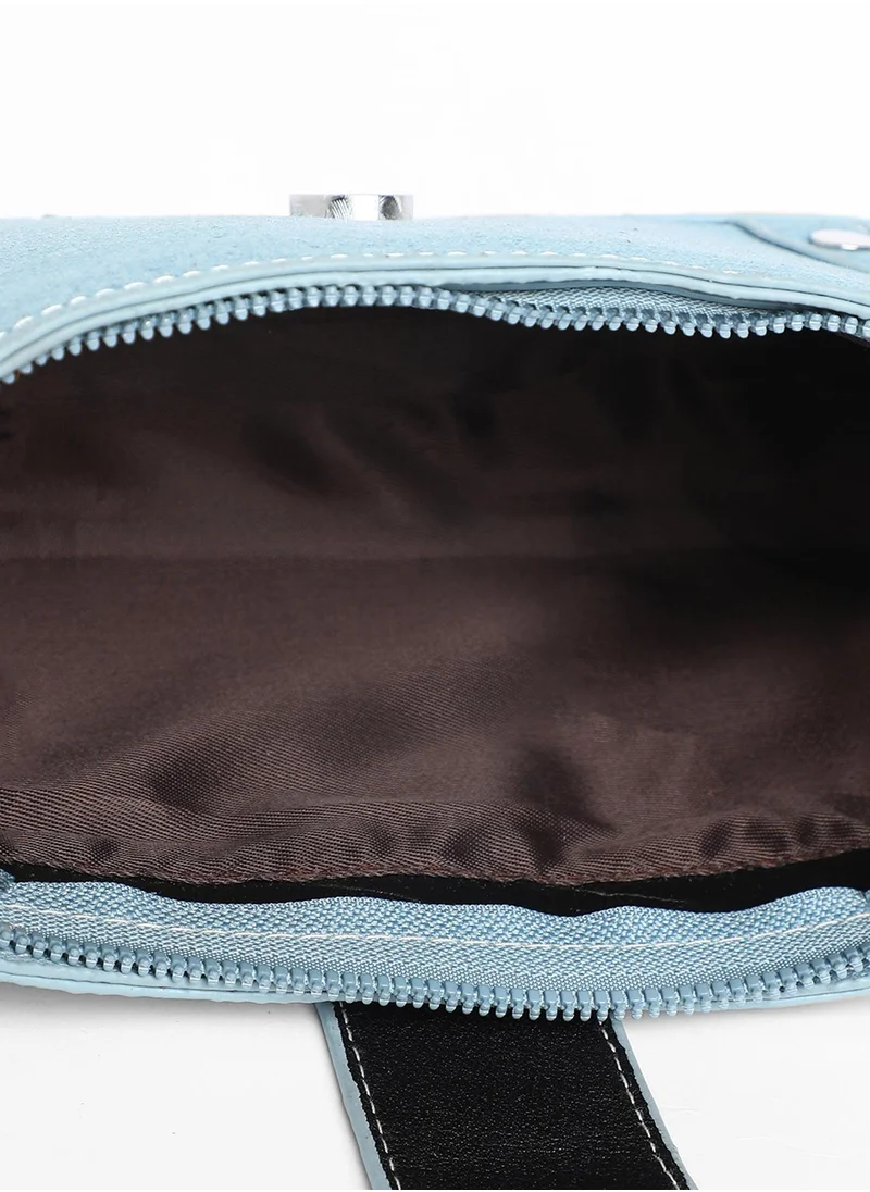 Haute Sauce The Denim Shoulder Bag - Light Blue