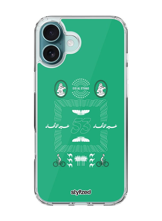 Stylizedd غطاء آيفون 16 بلس [لماجسيف] غطاء مغناطيسي رقيق شفاف [غطاء مصمم لآيفون 16 بلس] - أخضر - Image 1