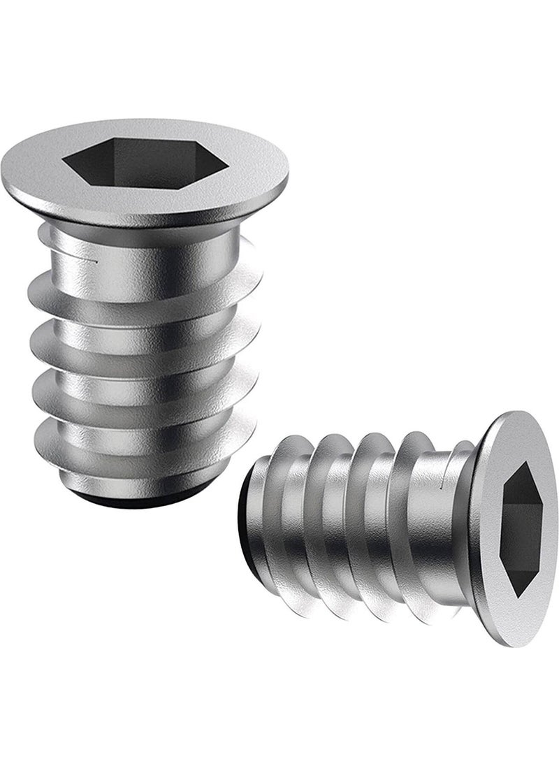 Glaswen Metal Straight Threaded Dowel Wood Dowel M6 8X16 Teeth Zinc Furniture Connection Unit Joining (50 Pieces)  - Image 4