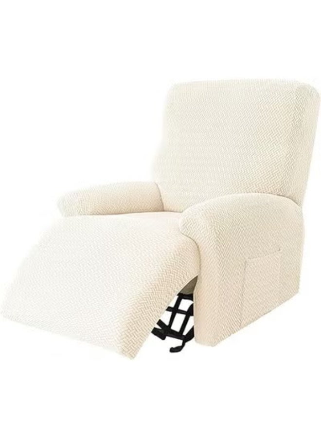 Single/multi-person chaise longue sofa protector Elastic sofa rail chaise longue cover Soft furniture protector with elastic chair cover T-jacquard pattern - Image 1