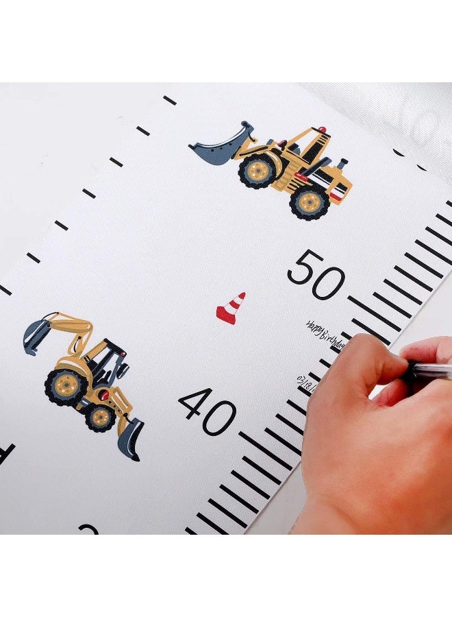 Smlper Growth Chart for Kids Hanging Ruler, Canvas Height Chart for Baby Wood Frame Height Measuring Chart for Nursery Wall Décor 79"x7.9" - Image 4