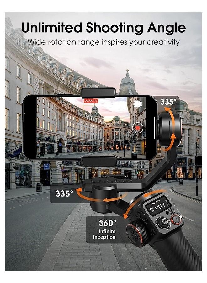 hohem - iSteady M6 Kit 3-Axis Smartphone Gimbal Stabilizer Anti-shake Phone Vlog Gimbal 360° Rotatable OLED Large Screen - Image 1