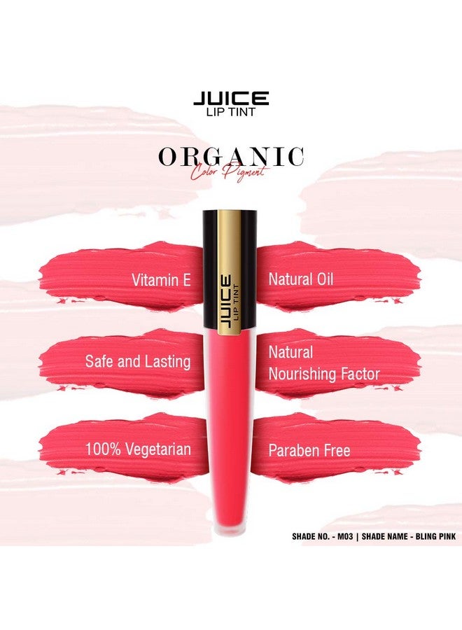 JUICE Matte Lip Combo L21 Shade No.: Bling Pink M03 Smoky Rose M10 - Image 2