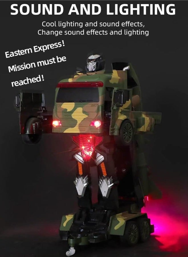 Funny Box LIGHT SPRAY MILITARY CAMOUFLAGE TRANSFORMER CAR - ASSORTED - Image 2