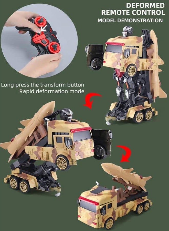 Funny Box LIGHT SPRAY MILITARY CAMOUFLAGE TRANSFORMER CAR - ASSORTED - Image 3