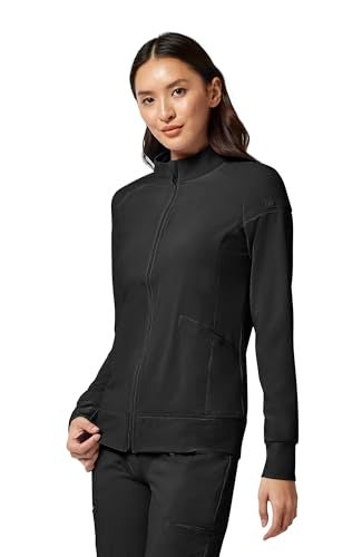Cherokee iFlex CK303 Zip Front WarmUp Jacket Black 5XL - Image 3