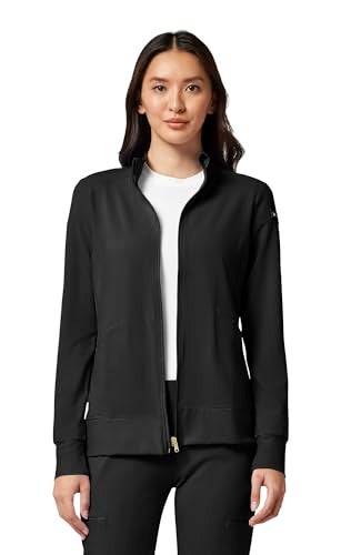 Cherokee iFlex CK303 Zip Front WarmUp Jacket Black 5XL - Image 1