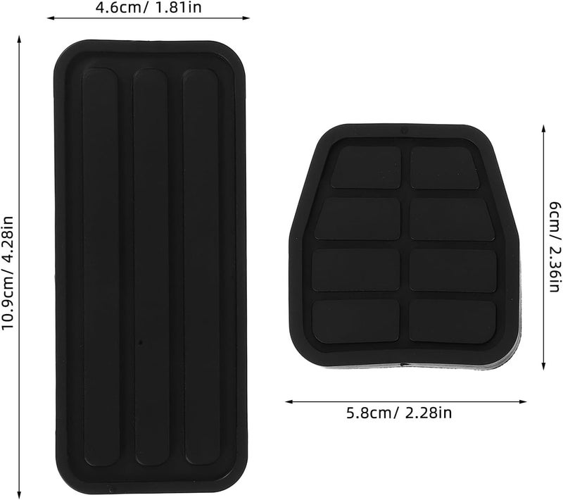 3pcs Car Pedal Covers Set Anti-Slip Accelerator Brake Clutch Pedal Pads Protector for Manual Transmission Vehicles Automotive Interior Accessories - Image 2