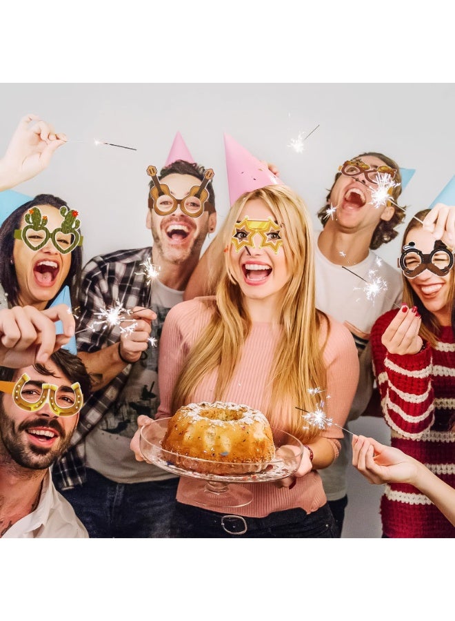 OSHIMA 24 Pcs Wild West Paper Glasses, Colorful Western Theme Eyeglasses, Cowboy Photo Booth Props, Cowboy Glasses for Western Theme Eyeglasses Birthday Party Supplies - Image 5