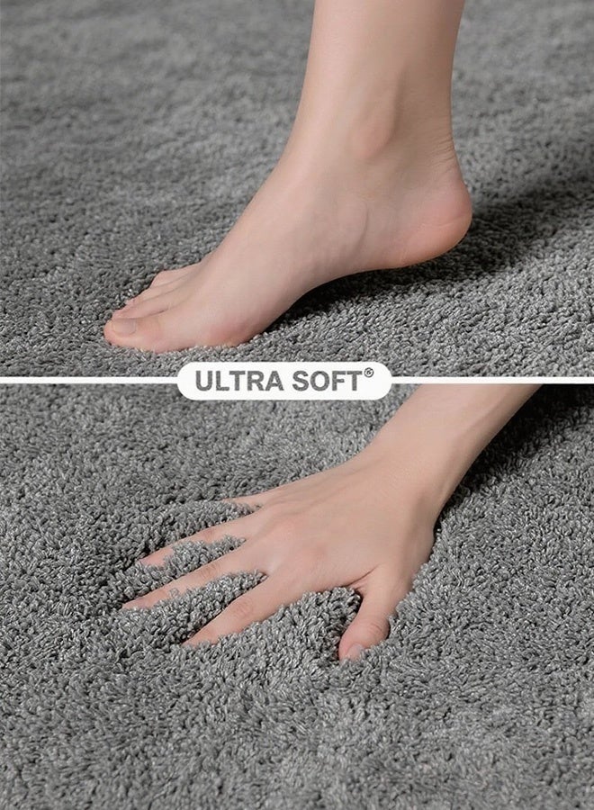 Aikenn Non-slip bathroom mats Bathroom Rug 40x60 Non Slip Beige Fluffy Bath Mat for Bathroom Floor Washable Plush Luxury Bath Rug for Tub Soft Shaggy Absorbent Shower Mat - Image 5