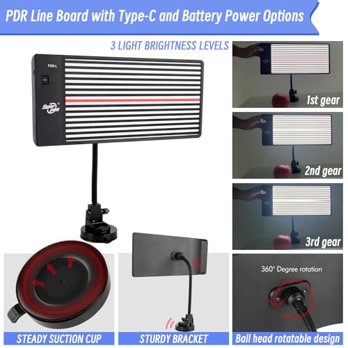 Super PDR لوحة ضوء PDR سوبر LED لوحة خط دنت PDR ضوء يعمل ببطارية USB أداة احترافية لإصلاح الدنت إضاءة إصلاح السيارات أداة انعكاس PDR إصلاح هيكل السيارة - Image 3