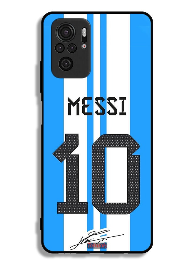 Tolwak Xiaomi Redmi Note 10 4G Protective Case Cover Messi 10 - Image 2